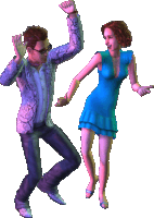 Image: Render of Sims 2 sims dancing